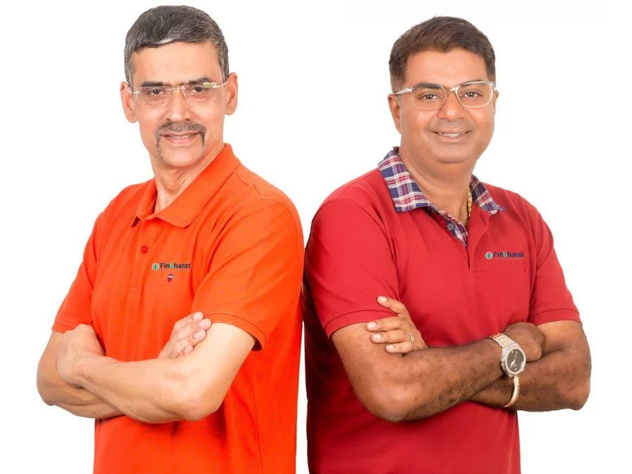 D. Ramanathan and Rakesh Kumar, Finbharat cofounders, pictured in SMEStreet’s coverage